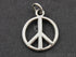 Sterling Silver Circle Peace Charm -- SS/CH8/CR21